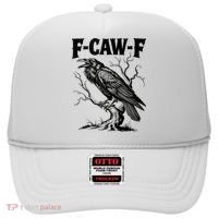 Black Crow, F-Caw-F Funny Black Bird Lover Hat thumb 0