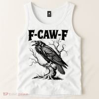 Black Crow, F-Caw-F Funny Black Bird Lover Tank Top thumb 2