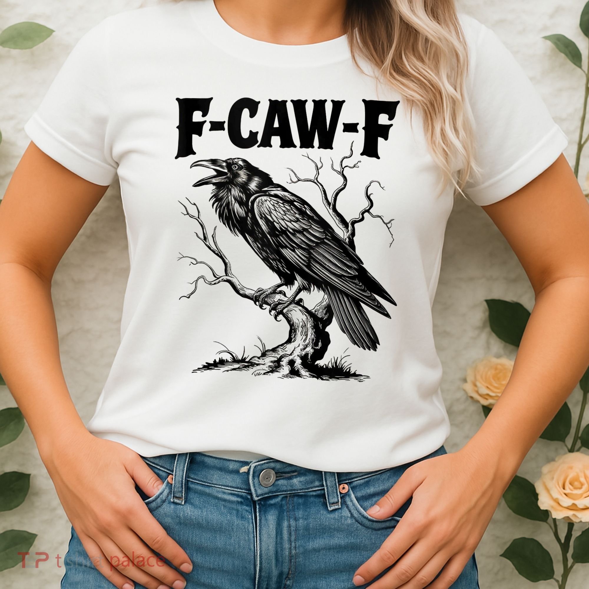 Black Crow, F-Caw-F Funny Black Bird Lover Women's T-Shirt