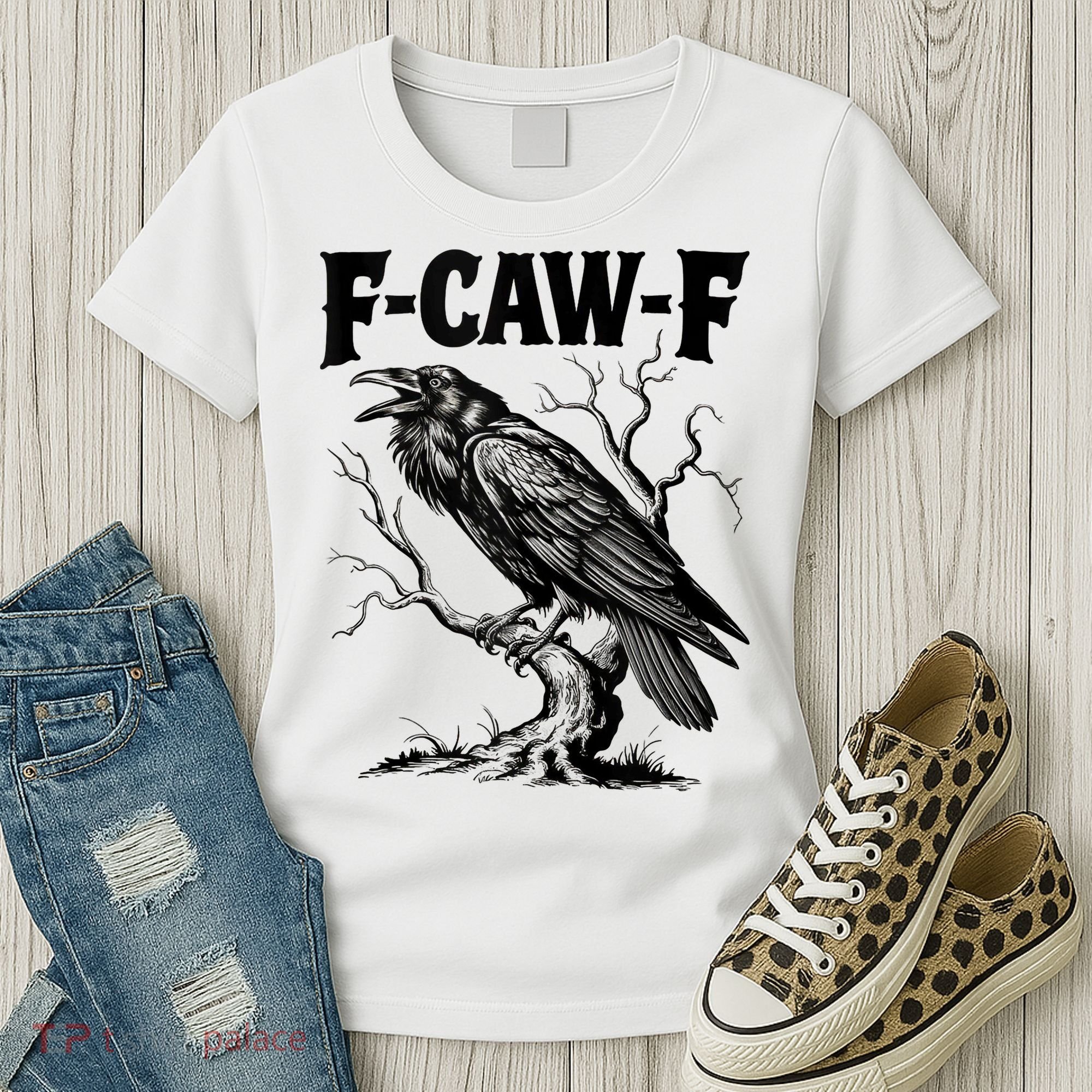 Black Crow, F-Caw-F Funny Black Bird Lover Women's T-Shirt