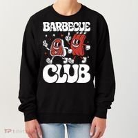 Barbecue Club Funny Cartoon Meat Lovers Retro Women's Sweatshirt thumb 0