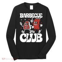 Barbecue Club Funny Cartoon Meat Lovers Retro Long Sleeve Shirt thumb 0