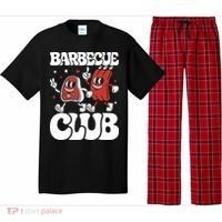 Barbecue Club Funny Cartoon Meat Lovers Retro Pajama Set thumb 0