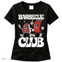 Barbecue Club Funny Cartoon Meat Lovers Retro Women's T-Shirt thumb 0