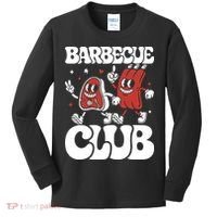Barbecue Club Funny Cartoon Meat Lovers Retro Kids Long Sleeve Shirt thumb 0