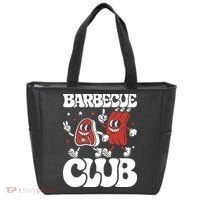 Barbecue Club Funny Cartoon Meat Lovers Retro Tote Bag thumb 0