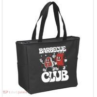 Barbecue Club Funny Cartoon Meat Lovers Retro Tote Bag thumb 2