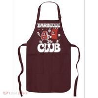 Barbecue Club Funny Cartoon Meat Lovers Retro Apron thumb 0