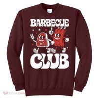 Barbecue Club Funny Cartoon Meat Lovers Retro Sweatshirt thumb 0
