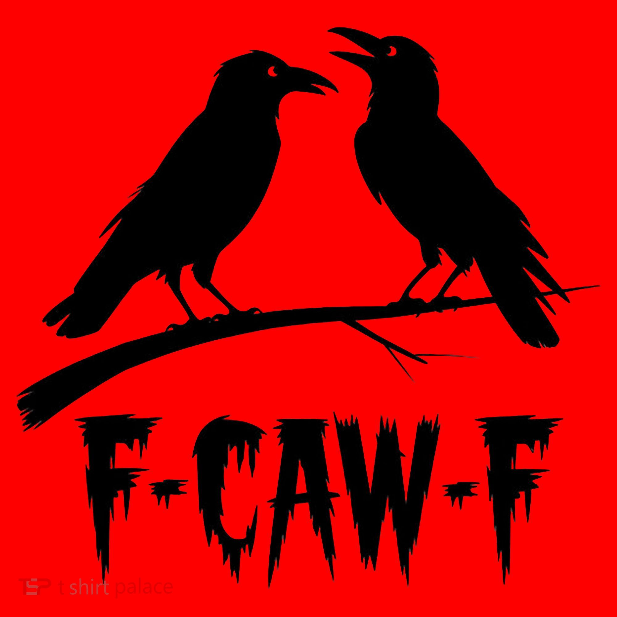 Black Crow, F-Caw-F Funny Black Bird Lover Santa Hat