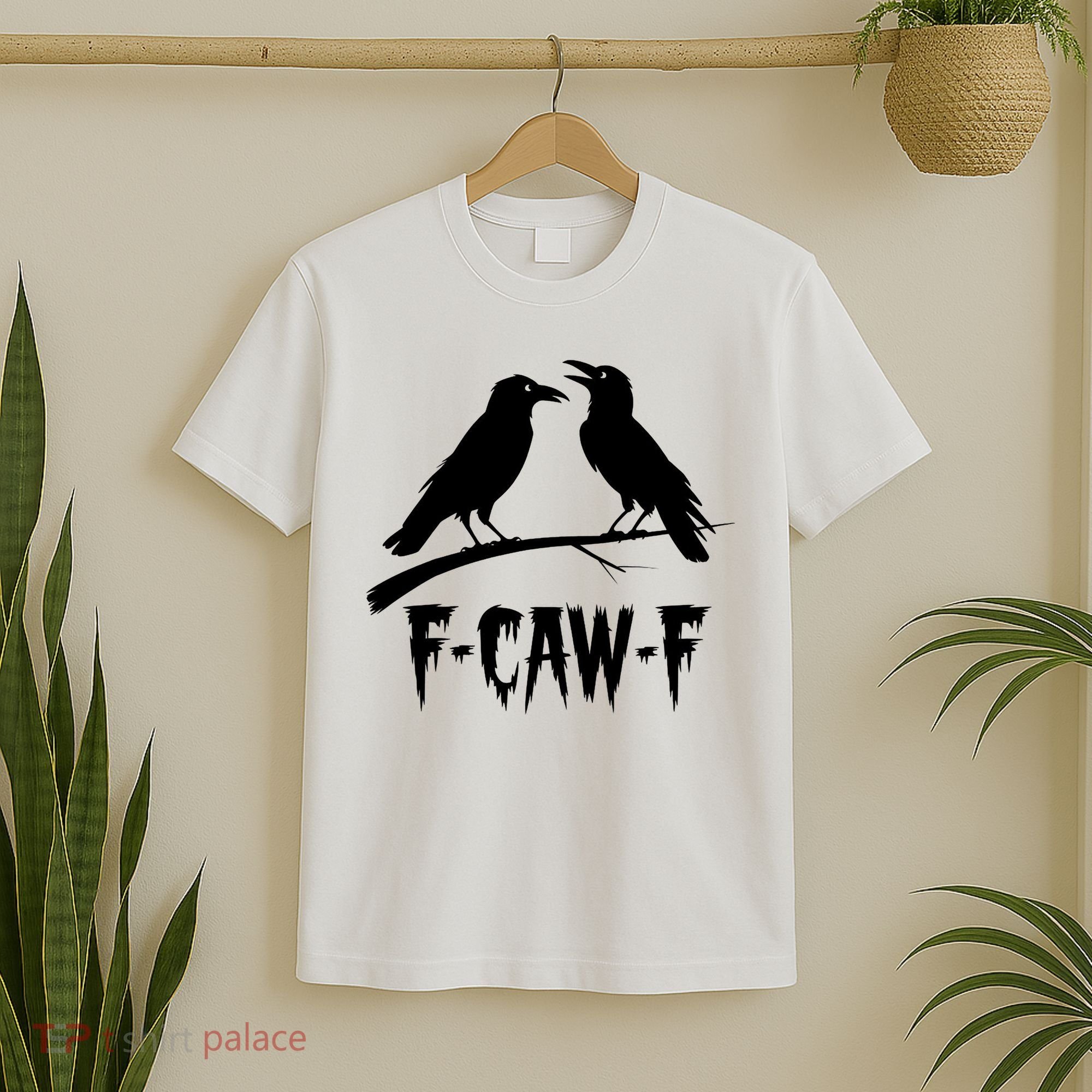 Black Crow, F-Caw-F Funny Black Bird Lover T-Shirt