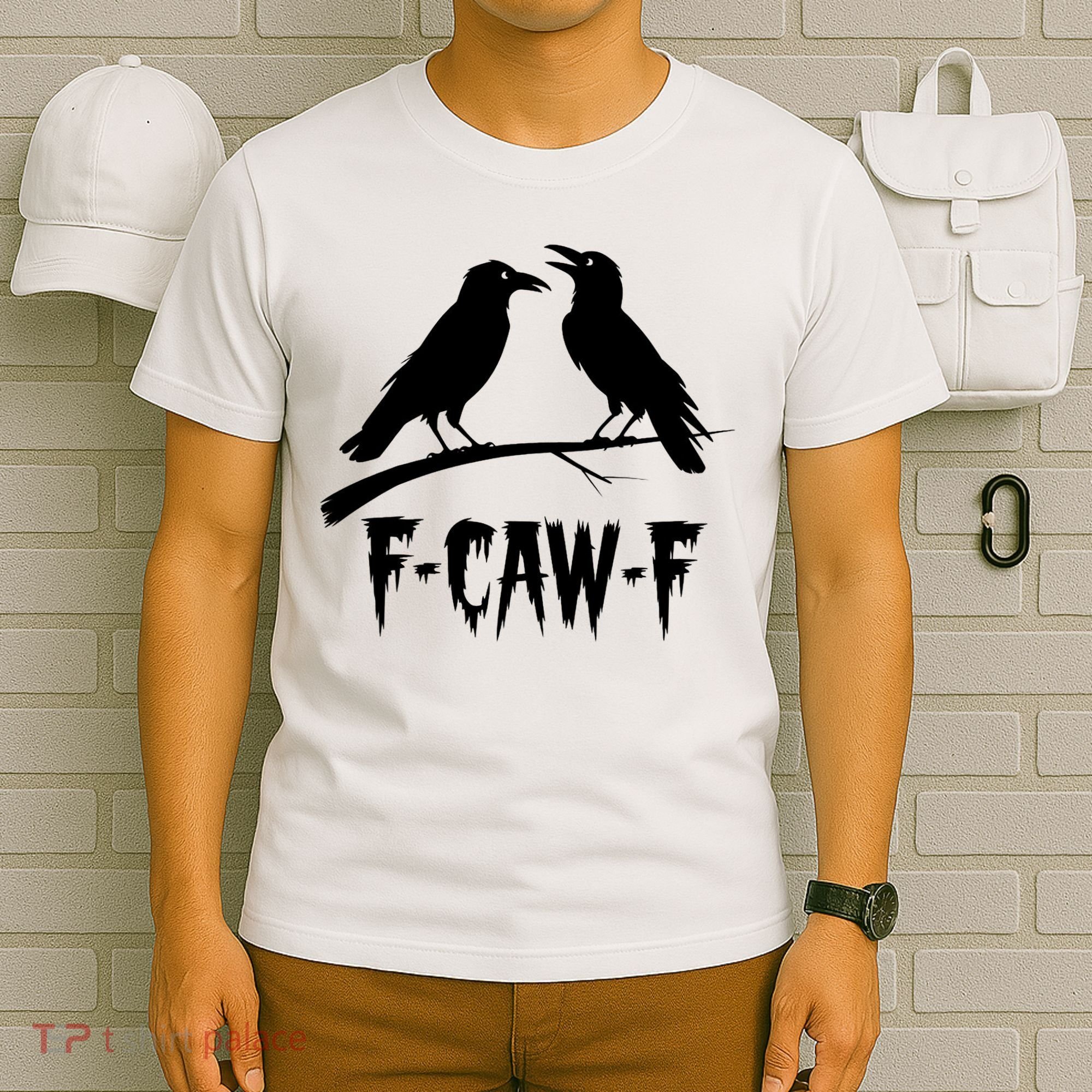 Black Crow, F-Caw-F Funny Black Bird Lover T-Shirt