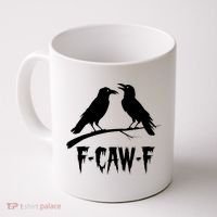 Black Crow, F-Caw-F Funny Black Bird Lover Coffee Mug thumb 0