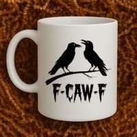 Black Crow, F-Caw-F Funny Black Bird Lover Coffee Mug thumb 2