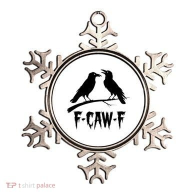 Black Crow, F-Caw-F Funny Black Bird Lover Ornament