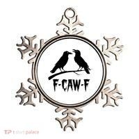 Black Crow, F-Caw-F Funny Black Bird Lover Ornament thumb 0