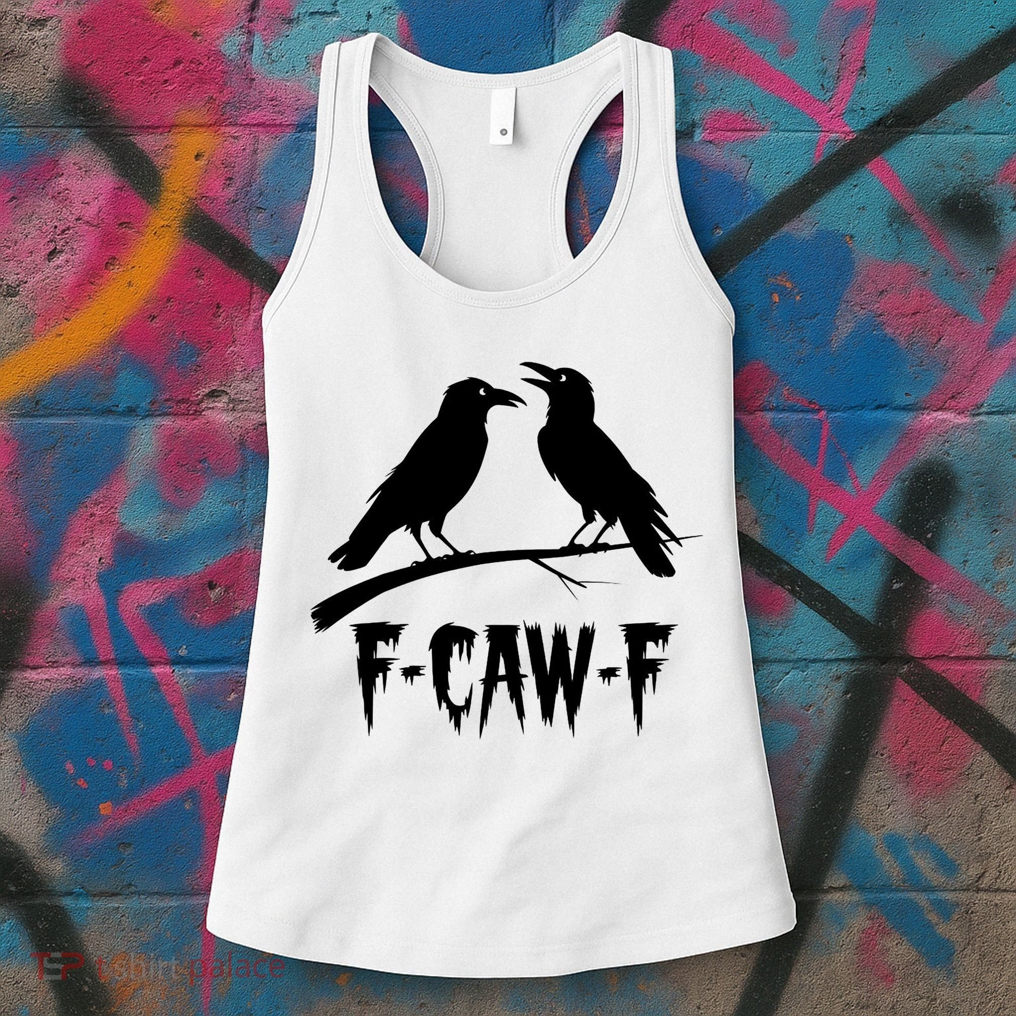 Black Crow, F-Caw-F Funny Black Bird Lover Women's Tank Top