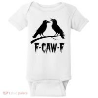 Black Crow, F-Caw-F Funny Black Bird Lover Baby Bodysuit thumb 0