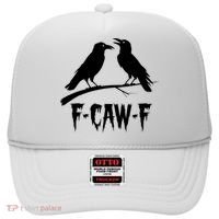 Black Crow, F-Caw-F Funny Black Bird Lover Hat thumb 0