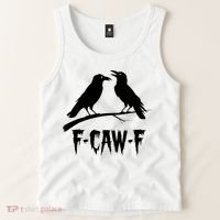 Black Crow, F-Caw-F Funny Black Bird Lover Tank Top thumb 2