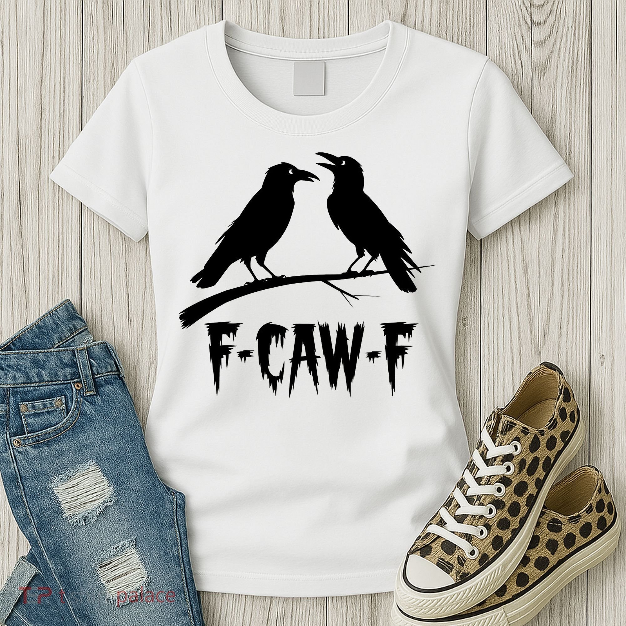 Black Crow, F-Caw-F Funny Black Bird Lover Women's T-Shirt