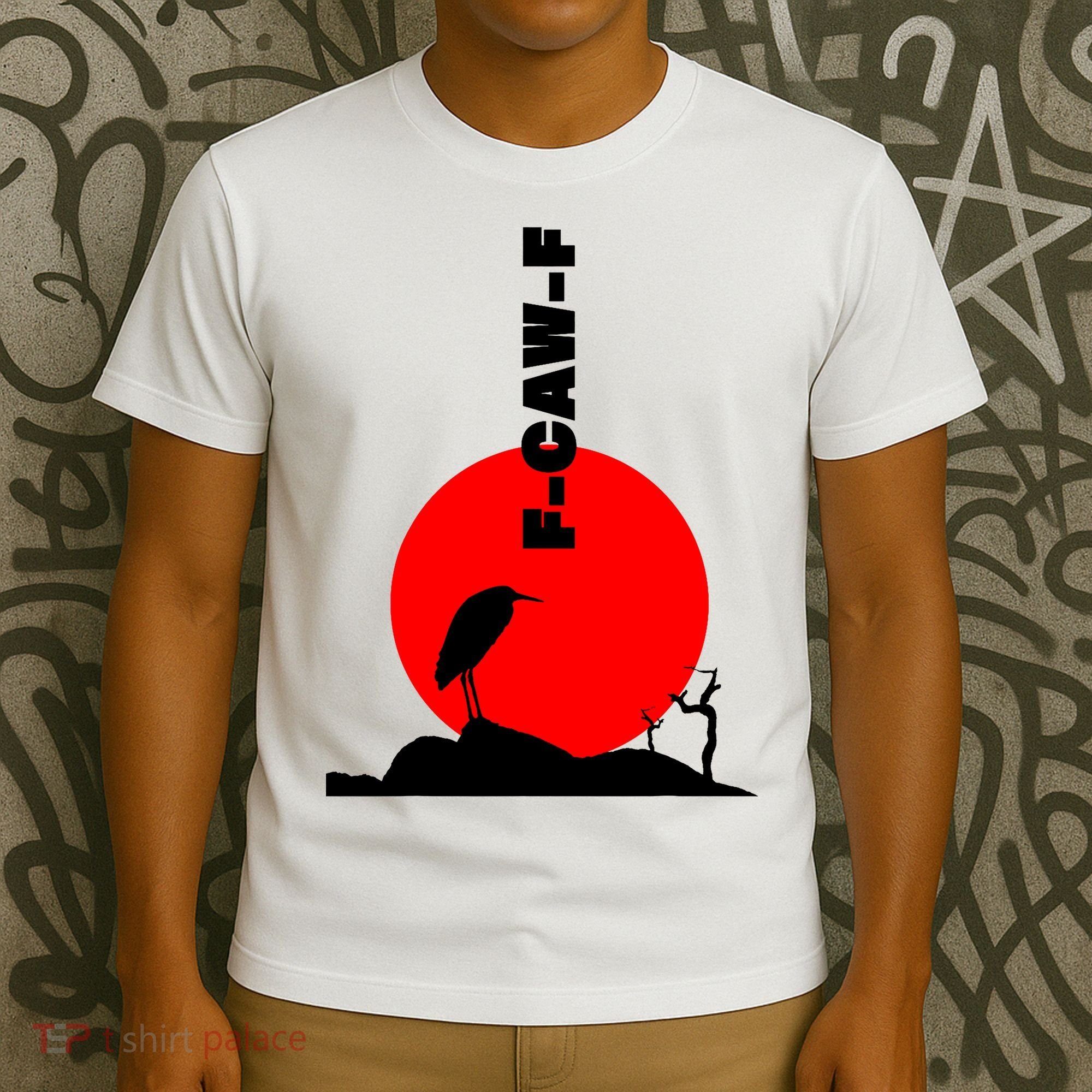 Black Crow F-Caw-F, Black Bird Humor, Funny Sayings T-Shirt