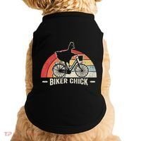 Biker Chick Funny Chicken Bicycle Art Doggie Tank thumb 0