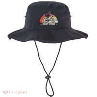 Biker Chick Funny Chicken Bicycle Art Bucket Hat thumb 0