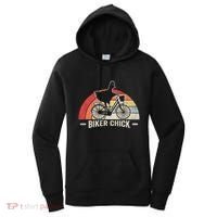 Biker Chick Funny Chicken Bicycle Art Women's Hoodie thumb 0