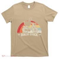 Biker Chick Funny Chicken Bicycle Art T-Shirt thumb 0