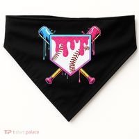 Baseball Cute For Ice Cream Cute Baseball Gift USA-Made Doggie Bandana thumb 0