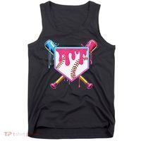 Baseball Cute For Ice Cream Cute Baseball Gift Tank Top thumb 0