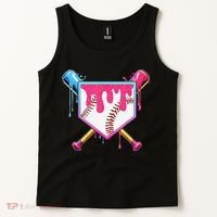 Baseball Cute For Ice Cream Cute Baseball Gift Tank Top thumb 2