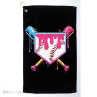 Baseball Cute For Ice Cream Cute Baseball Gift Golf Towel thumb 0