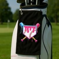 Baseball Cute For Ice Cream Cute Baseball Gift Golf Towel thumb 2