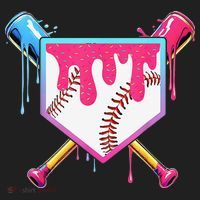 Baseball Cute For Ice Cream Cute Baseball Gift Golf Towel thumb 3