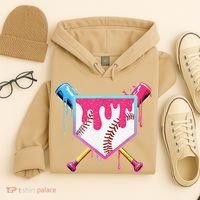 Baseball Cute For Ice Cream Cute Baseball Gift Hoodie thumb 4