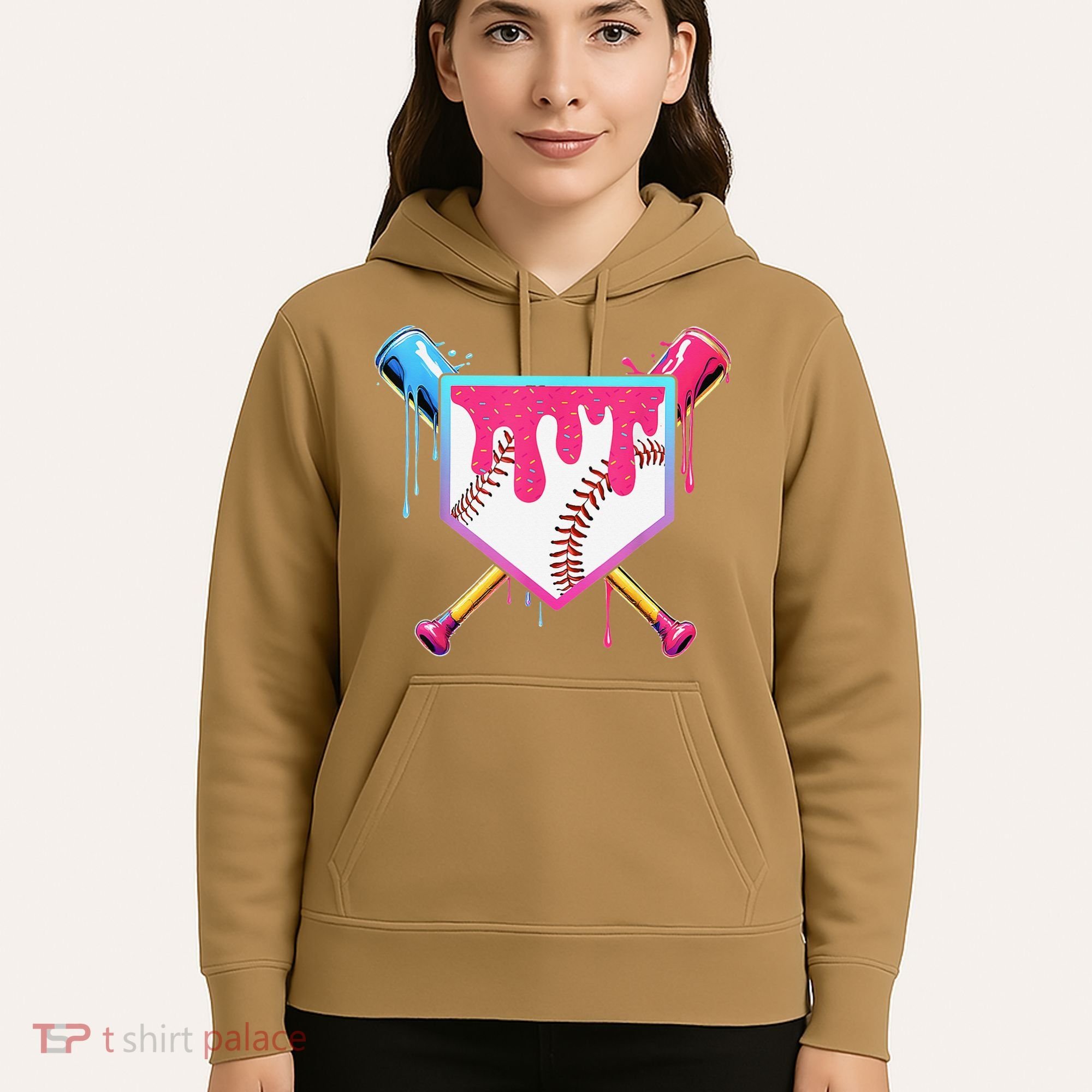 Baseball Cute For Ice Cream Cute Baseball Gift Hoodie