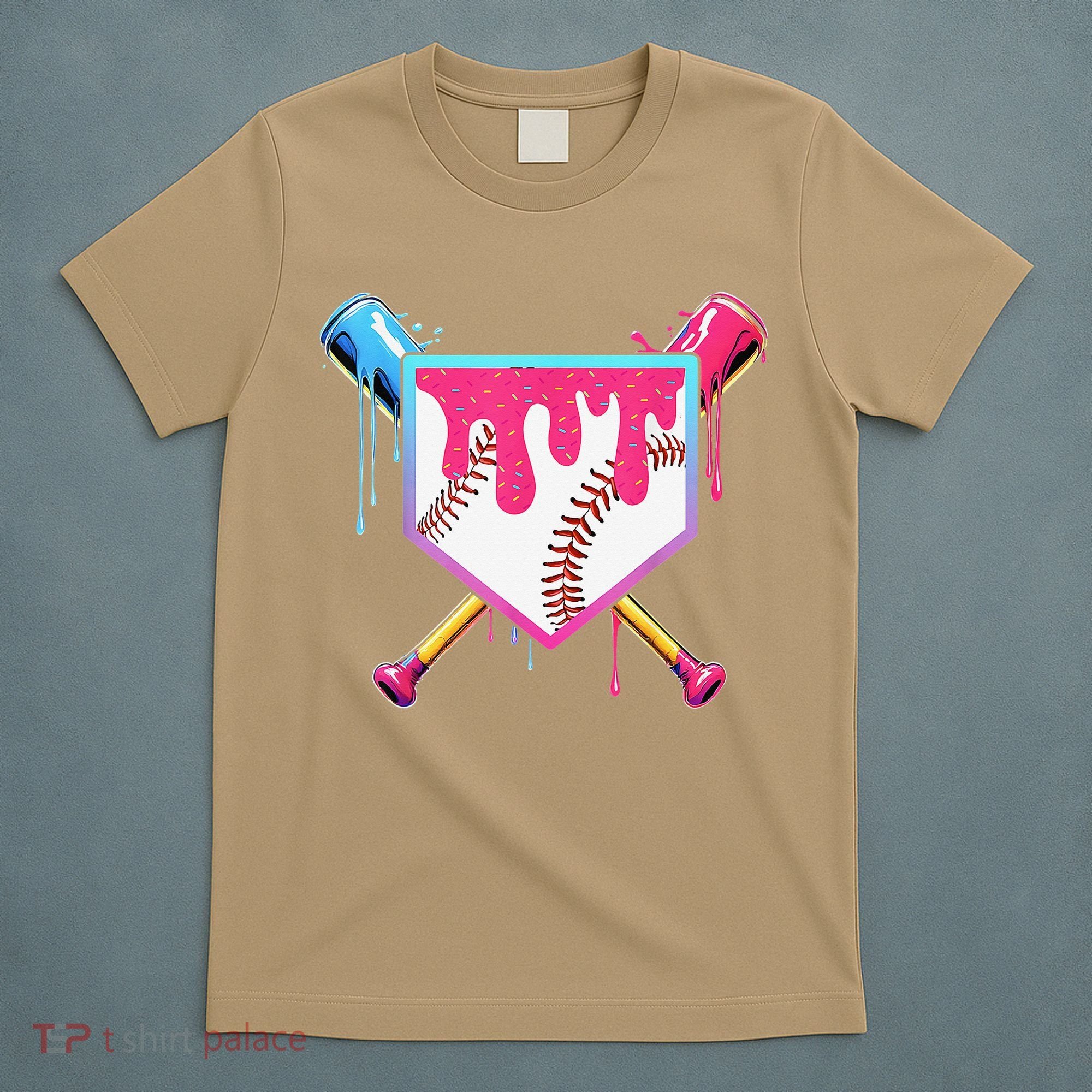 Baseball Cute For Ice Cream Cute Baseball Gift T-Shirt