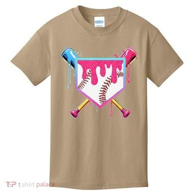 Baseball Cute For Ice Cream Cute Baseball Gift Kids T-Shirt