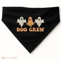 Boo Crew Ghost Halloween Day USA-Made Doggie Bandana thumb 0