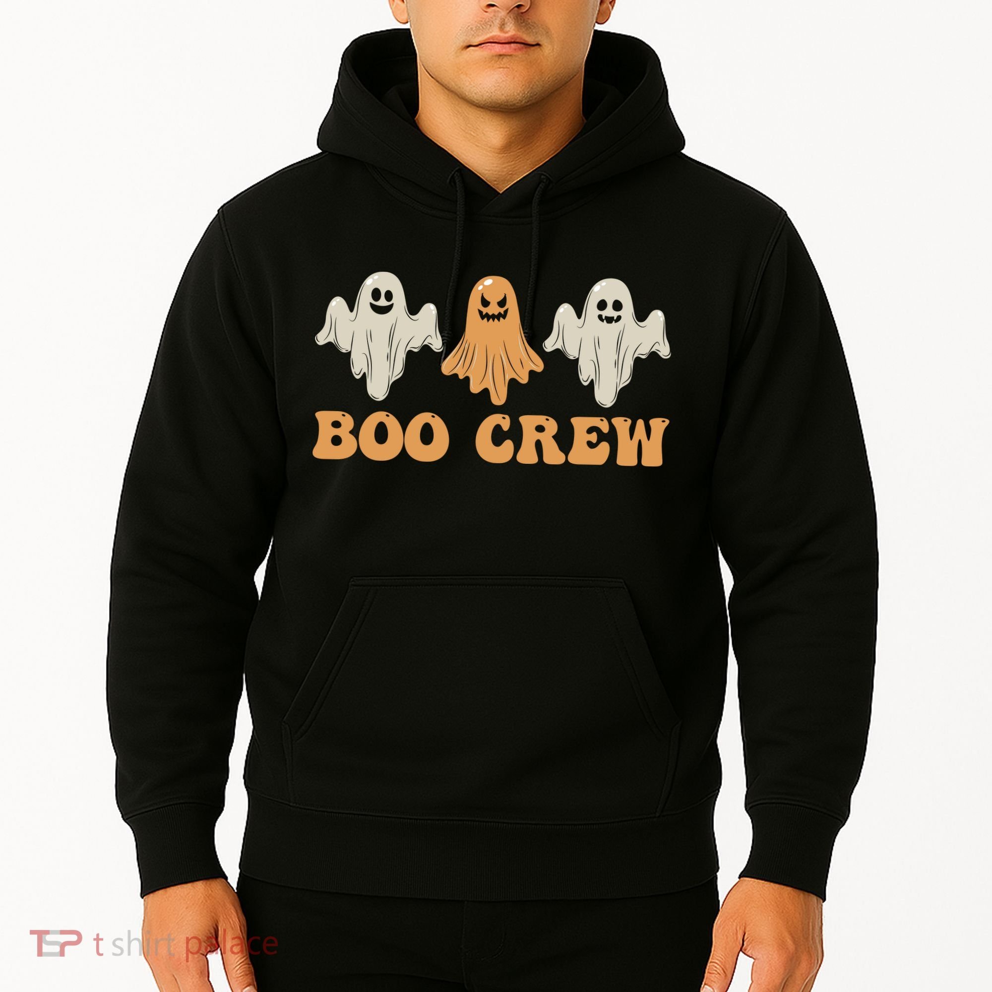 Boo Crew Ghost Halloween Day Hoodie