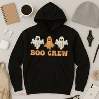 Boo Crew Ghost Halloween Day Hoodie thumb 3