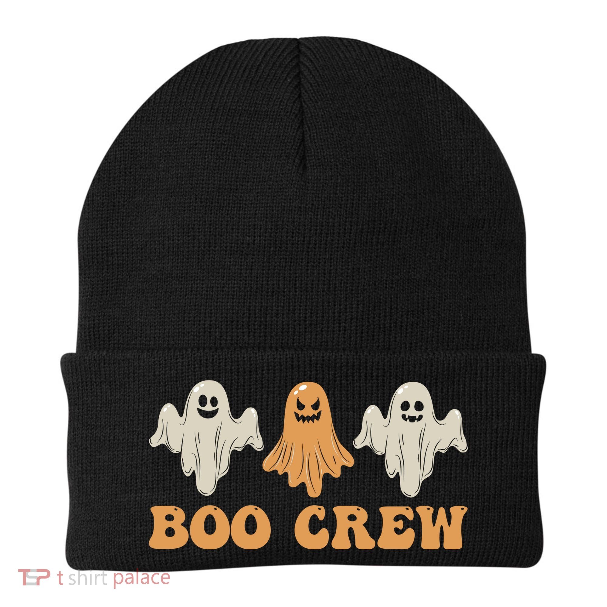 Boo Crew Ghost Halloween Day Beanie