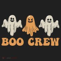 Boo Crew Ghost Halloween Day Beanie thumb 2