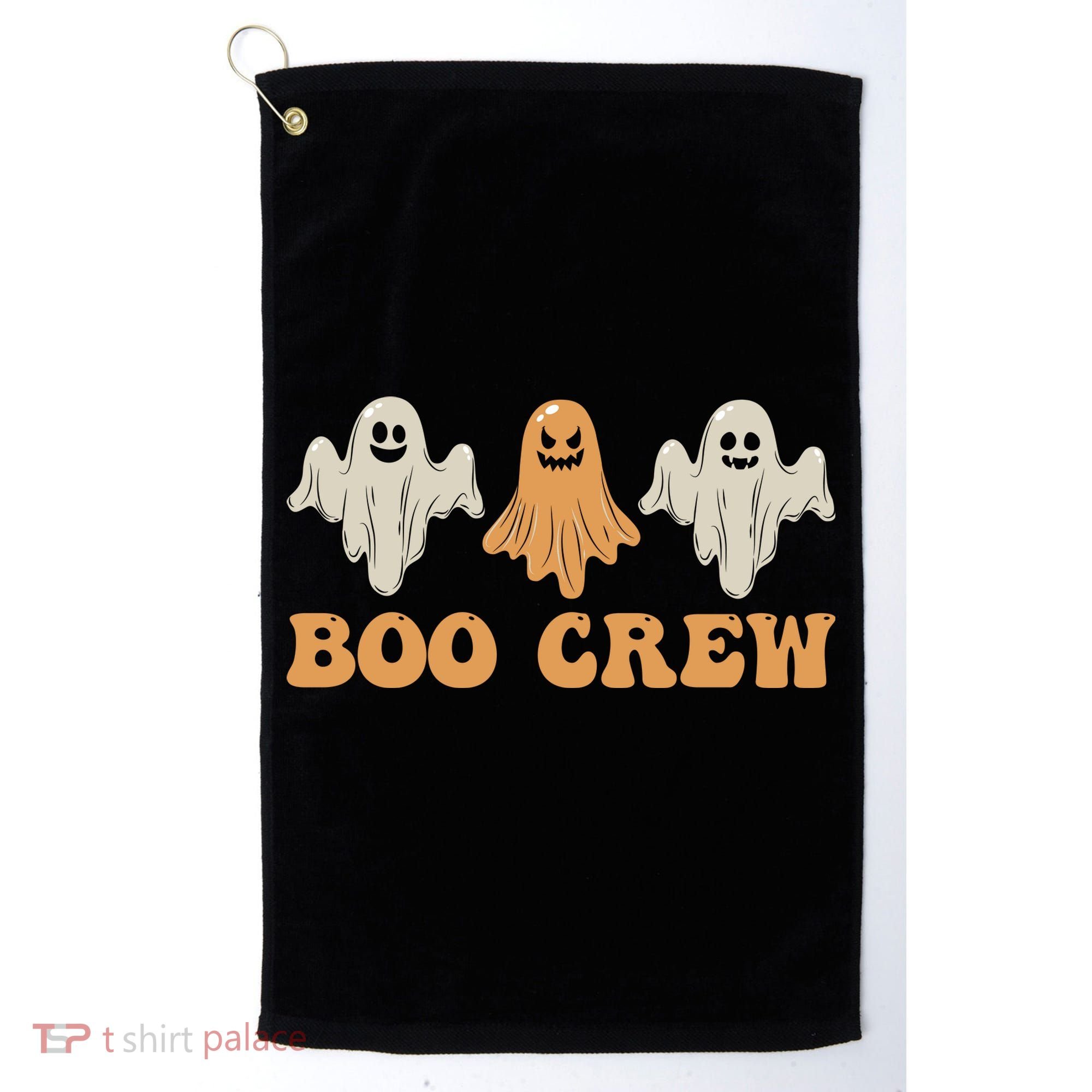 Boo Crew Ghost Halloween Day Golf Towel