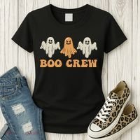 Boo Crew Ghost Halloween Day Women's T-Shirt thumb 3