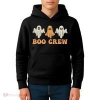 Boo Crew Ghost Halloween Day Kids Hoodie thumb 4