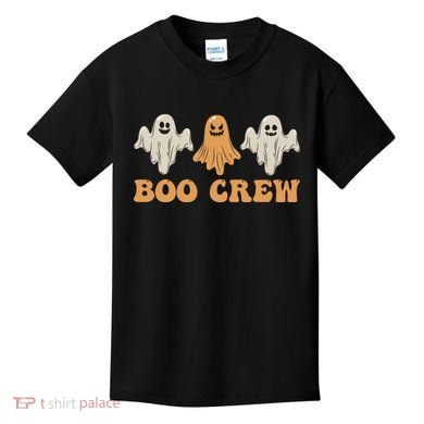 Boo Crew Ghost Halloween Day Kids T-Shirt