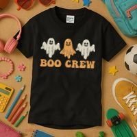 Boo Crew Ghost Halloween Day Kids T-Shirt thumb 3